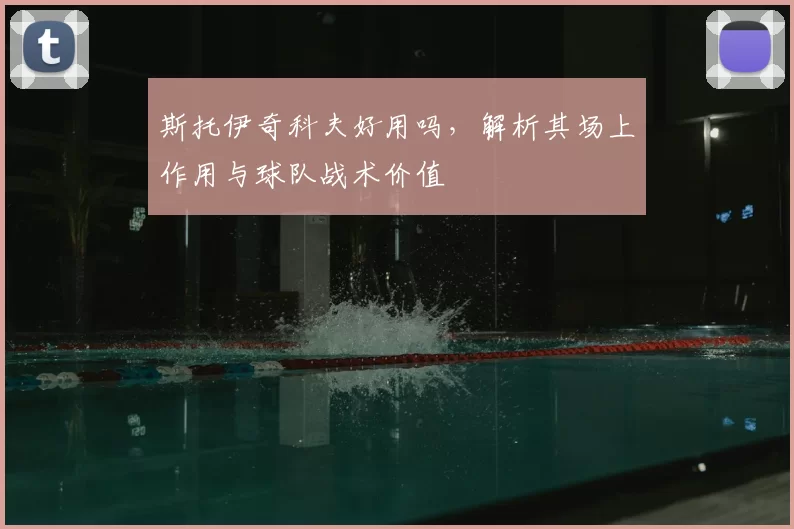 斯托伊奇科夫好用吗，解析其场上作用与球队战术价值